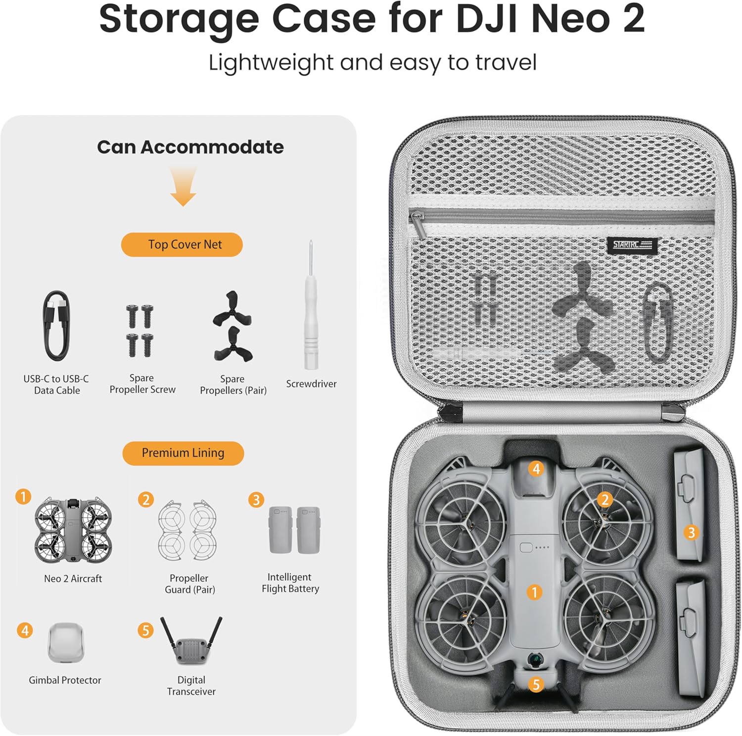 STARTRC Neo 2 draagbare PU-sch - Drone Battery Box recensie en prijs