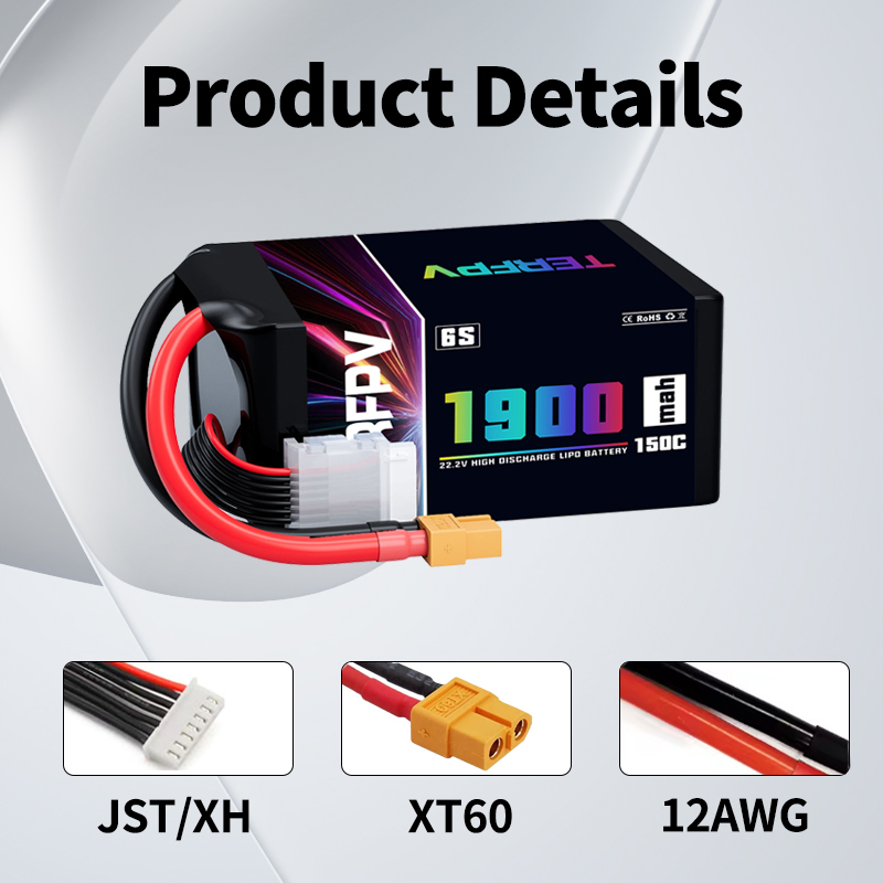 1/2 stuks TERFPV Lipo 6S 1900m - Drone Battery Plate recensie en prijs