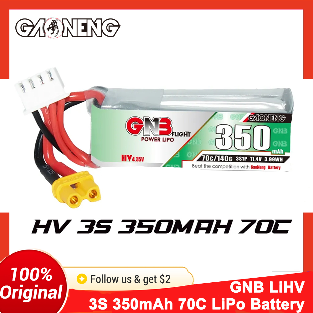 Gaoneng GNB 350mAh 3S 70C LiPo - Drone Battery Li-Ion recensie en prijs