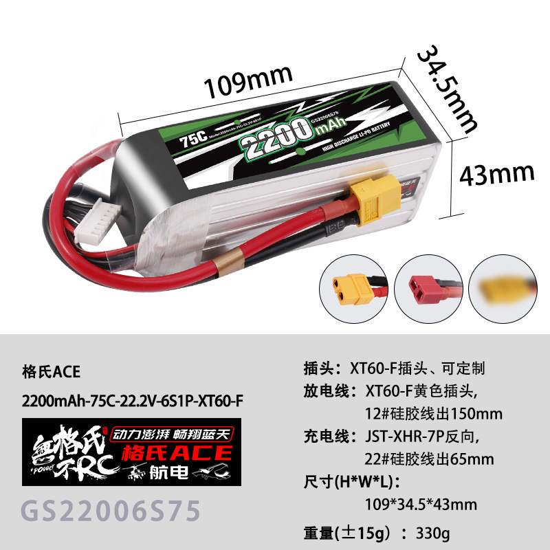 NIEUWE Gens ACE 22.2V Lipo Bat - Drone Battery 6S recensie en prijs
